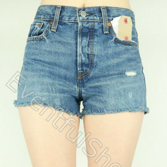 Levi's Pants - Levis Wedgie Fit High Rise Cut Off Jean Shorts